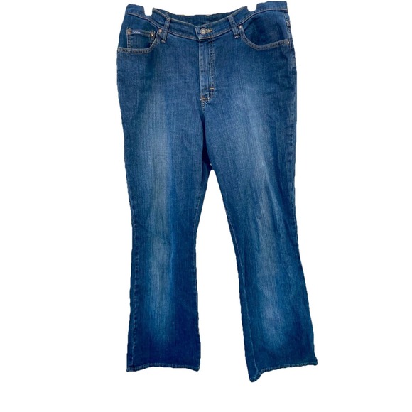 Riders by Lee Bootcut Jeans Women's Size 16M Blue 5-Pocket Medium Wash Stretch - Picture 1 of 4